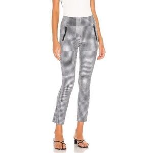 Rag & Bone Simone Black and White Gingham Cropped Pants 4